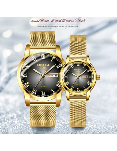 Gold Mesh Quartz Watch for Women sur le site 