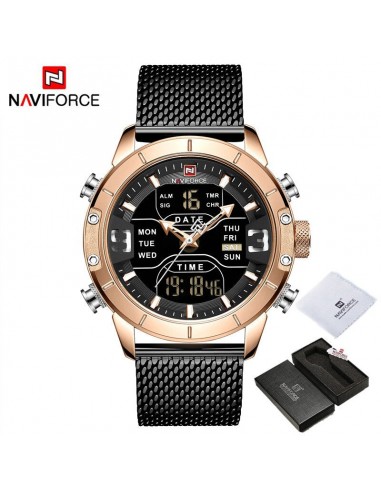 Gold Quartz Digital Chronograph Sport Watch for Men Venez acheter