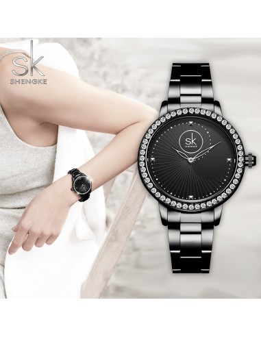 Stainless Steel Crystal Luxury Watch for Women 2024