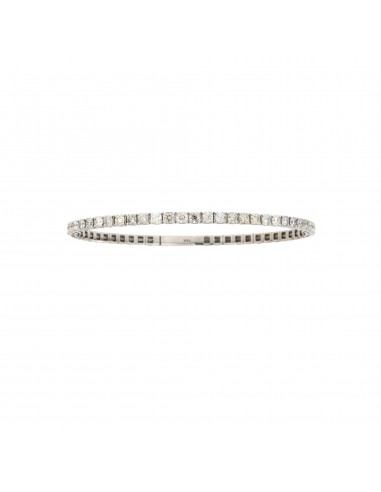 Natural 2.45ct Diamond Bangle Bracelet 14KT White Gold votre restaurant rapide dans 