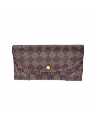 LOUIS VUITTON Louis Vuitton Damier Portofoi Yukaisa Threes N61221 Ladies Canvas Long Wallet ouvre sa boutique