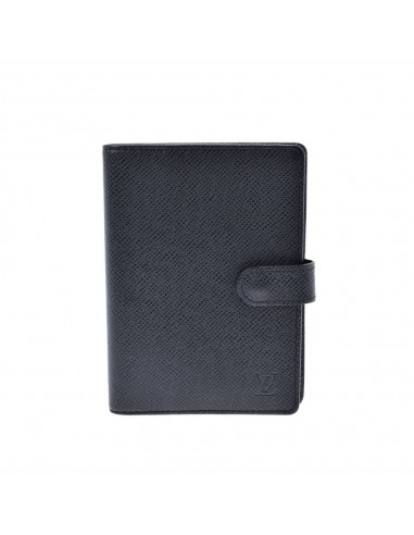 LOUIS VUITTON Louis Vuitton Taiga Agenda PM 6 hole type Aldwards (black) R20426 Mens leather notebook cover Fin de série