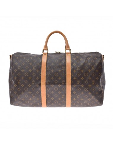 LOUIS VUITTON Monogram Keepall Bandolier 50 Brown M41416 Unisex Canvas Boston Bag pour bénéficier 