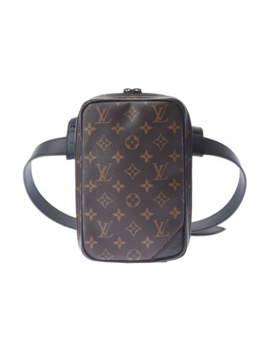 LOUIS VUITTON Monogram Utility Side Bag Virgil Abloh Brown M44428 Men's Canvas Body Shindo hantent personnes