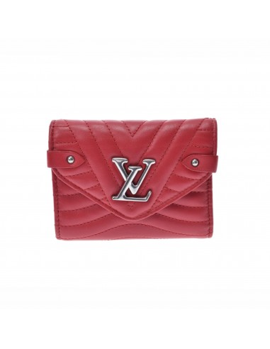 LOUIS VUITTON New Wave Rouge M63428 Women's Leather Bi-Fold Wallet livraison et retour toujours gratuits