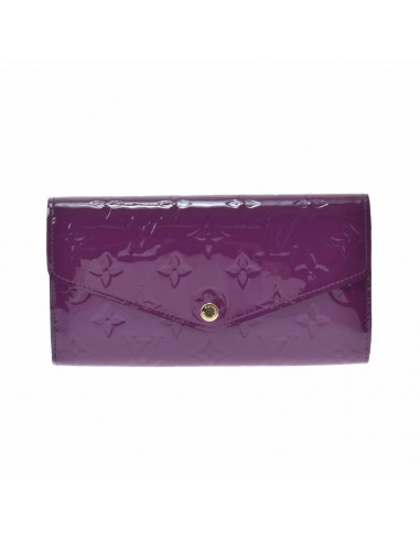 LOUIS VUITTON Louis Vuitton Verni Portofeuil Sara Amethyst M90150 Ladies Monogram Long Wallet Dans la société mordern