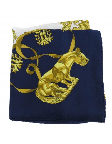 Hermes Carre 90 LES CAVALIERS D'OR Golden Knight Scarf Muffler Silk Ladies HERMES 2 - 3 jours ouvrés.