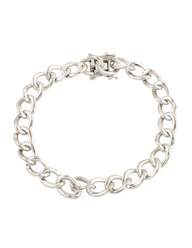 Solid 925 Sterling Silver Chain Bracelet Fine Jewelry Les magasins à Paris