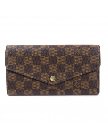 Louis Vuitton N60114 Portofeuil Sara Damier Ebene Rose Ballerine Long Wallet Canvas Ladies LOUIS VUITTON Véritable concentré