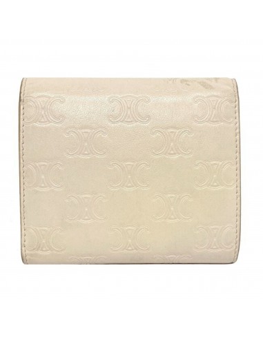 Celine Pink Triomphe 10B57 3BFU Leather CELINE Ladies Tri-Fold Wallet Embossed Voir les baskets