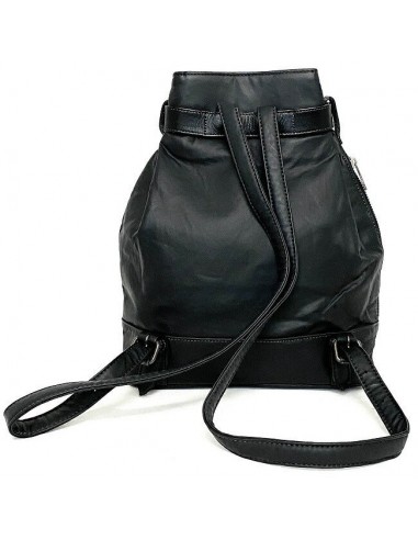 Jean Paul Gaultier rucksack black drawstring coating leather backpack ladies mens unisex Jusqu'à 80% De Réduction