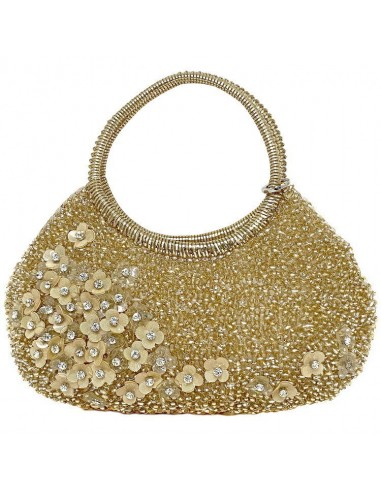 ANTEPRIMA Handbag Gold Wire Bag PVC Stone Flower Motif Clear Bijoux Ladies Top Handle Dress pas cher