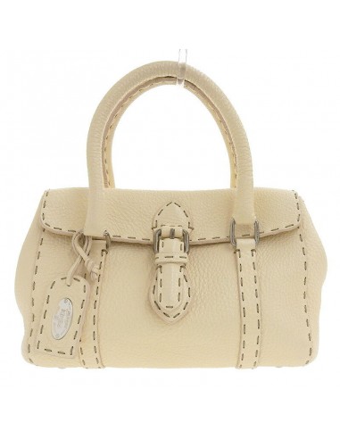 Fendi FENDI Bag Womens Handbag Celeria Leather Mini Linda 8BR486 Ivory les muscles