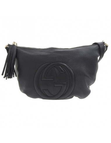 Gucci GUCCI Bag Ladies Shoulder Soho Leather 295175 Black en linge