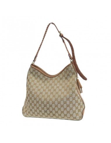 Gucci GUCCI Bag Ladies Shoulder GG Canvas Marrakech Leather 257026 Brown Par le système avancé 