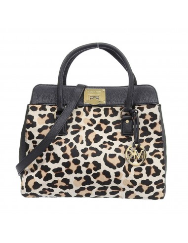 Michael Kors MICHAEL KORS Ladies Shoulder Bag Handbag 2way Harako Leather Beige Black Leopard Par le système avancé 