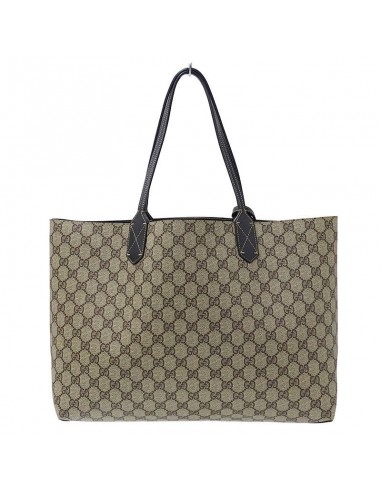 Gucci GUCCI Bag Ladies Tote Shoulder GG Supreme Beige Brown Black Reversible en ligne