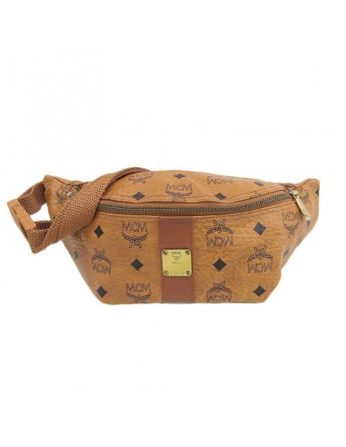 MCM Bag Womens Mens Waist Pouch Gram Leather Camel store