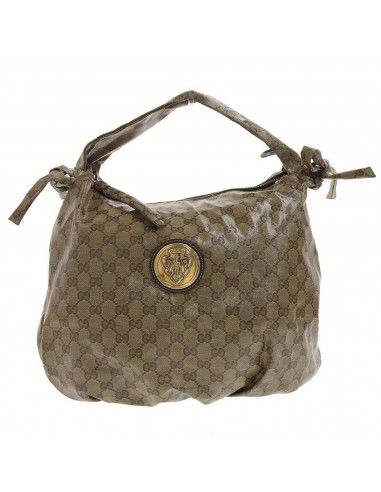 Gucci GUCCI Bag Women's Handbag GG Crystal Histeria Crest Coated Canvas 211844 Beige Brown Faites des économies