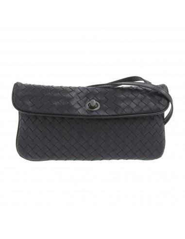 BOTTEGA VENETA Bag Ladies Shoulder Intrecciato Leather Black Diagonal store