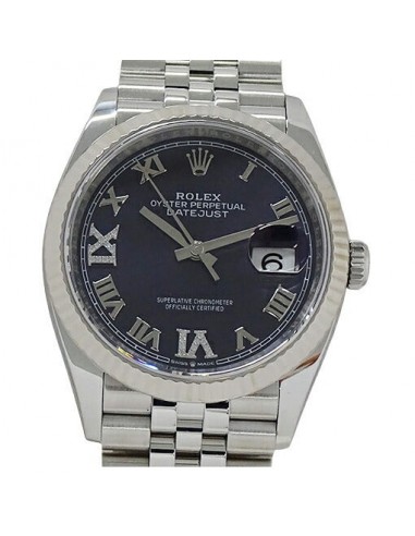 Rolex ROLEX Datejust 36 126234 Random Watch Mens Aubergeine Diamond Automatic AT Stainless SS WG Polished solde