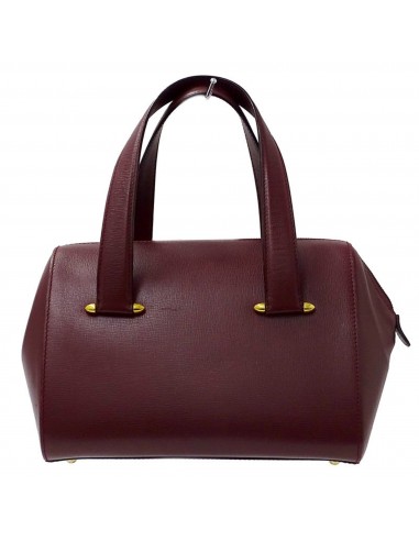 Cartier Bag Women's Handbag Leather Bordeaux Wine Red Par le système avancé 