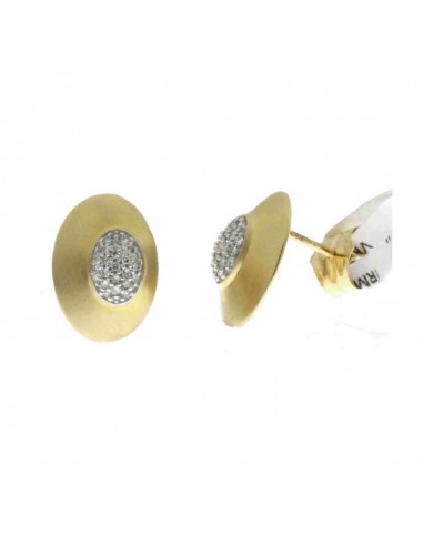 Solid 18k Yellow Gold Studded Pave Diamond Stud Earrings Handmade Jewelry Gift Voir les baskets